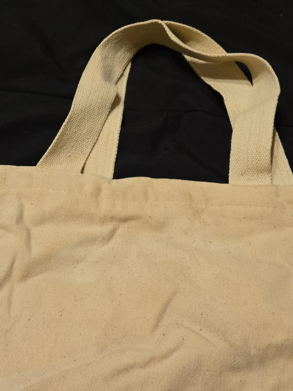 City By The Bay San Francisco Canvas Tote Bag - Cream with Red & Blue Print